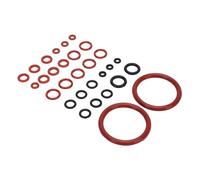 POENVFPO Lavadora de Sello Duradera para Máquina de café Cumplimiento de Seguridad de Grado Alimenticio Sellado Preciso Artesanía para Reemplazo Negro y Rojo para Cafeterías (30PCS)