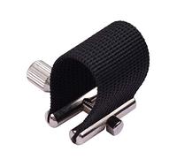 POENVFPO Ligadura de Cuero Profesional para Saxofón Alto, Diseño de un Tornillo, Material de Primera Calidad, Construcción Liviana de 17 G para una Calidad de Tono Mejorada