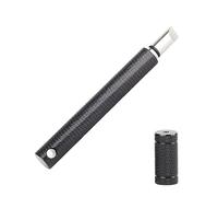 POENVFPO Limpiador de Afilador de Ranuras de de Aleación de Aluminio para Control de Bola de Retroceso Herramienta de Reesculturado de Palos para Entusiastas del Acero Inoxidable 4 Colores (Black)