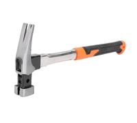 POENVFPO Martillo para Acampar, Acero Inoxidable, Ligero, de Alta Resistencia, con de Goma Ergonómico y Cabezal Magnético, para Trabajos Al Aire, Construcción Profesional, Eliminación de (cabeza