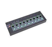 POENVFPO Mezclador de Audio, Consola Mezcladora de Sonido de 8 Canales con Palanca Mono Estéreo para Transmisión en Vivo y Estudio de Grabación en Casa (Enchufe de la UE)
