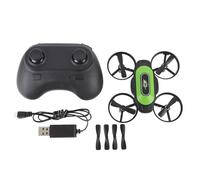 POENVFPO Mini Dron de Control Remoto, Flip de 360 Grados, Flujo Automático, Retención de Altitud, Protección de Hélice Redondas Al Aire para Niños (2 baterías)