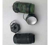 POENVFPO Mini Pastillero Portátil de Aleación de Aluminio, Llavero Impermeable, Contenedor de Medicina con Almacenamiento Esencial para Viajes y Actividades Al Aire (Aleación de aluminio verde)