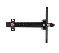 POENVFPO Mira de Recurvo de Tiro con, Mira de Objetivo Ajustable en Forma de T de Metal para Competición, Accesorio de Fácil de Usar (Black)