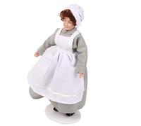 POENVFPO Muñeca de Porcelana en Miniatura para Casa de Muñecas, Modelo Encantador de Chef, Sirviente, Adorno Estable, para Edificios de Casa de a Escala 1:12 (Cocinero)