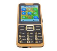 POENVFPO Notificaciones Claras de Teléfonos Móviles con Botones Grandes y Luz de Emergencia para Personas Mayores y Familias Al Aire Libre: Gran Capacidad (Gold)