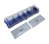 POENVFPO Pase el Filtro de Acuario Trasero, con Filtración Múltiple, Diseño único de Goteo de Cascadas, Se Adapta a Tanques de 50-80 Cm, para Peces de 130 litros (Enchufe de la UE 220V)