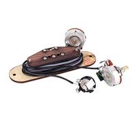 POENVFPO Pastilla de Guitarra con Caja de Cigarros de 3 Cuerdas, Protección Profesional del Eje de Alambre de Cera con Circuito, para Guitarra con Caja de Cigarros