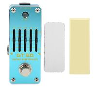 POENVFPO Pedal de Ecualizador de Guitarra, Pedal de Ecualizador de 5 Bandas, Accesorio de Instrumento de Bypass Verdadero único para Modelado de Tono, Grabación y Presentaciones en Vivo