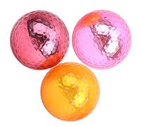 POENVFPO Pelota de de Color Metálico Chapado, Pelotas de Práctica de Doble Capa de 1,68 Pulgadas con Cubierta Galvanizada para Entrenamiento en Interiores y Exteriores, Gran Regalo para