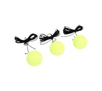 POENVFPO Pelotas de Entrenamiento de Tenis con Cuerda, Paquete de 3 para | Material de Goma, Entrenamiento para Principiantes y Adultos, Uso en Entrada o Cancha, Mejora la Coordinación ojo-mano.