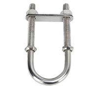 POENVFPO Perno en U de Acero Inoxidable Marino, Accesorios de Hardware para Yates con Tuerca, para Remolques de Cabrestante de Cubiertas de Aparejo de Tornillo de Barco (M12)