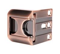 POENVFPO Pestillo de Puerta de Seguridad para el Hogar, Refuerzo a Prueba de Niños de Aleación de Zinc para Puertas Internas, Diseño de con Cierre Rápido (Bronce)