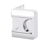 POENVFPO Pestillo de Puerta de Seguridad para el Hogar, Refuerzo a Prueba de Niños de Aleación de Zinc para Puertas Internas, Diseño de con Cierre Rápido (Plata Blanco)