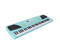 POENVFPO Piano Electrónico de 61 Teclas, Portátil, Recargable por USB, con Micrófono para Niños, 16 Tonos, 10 Ritmos y 6 demos.