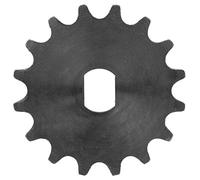 POENVFPO Piñón de Cadena de 16 Dientes, Engranaje Metálico para Motor de CC de Imán Permanente, con Construcción Robusta y Duradera, Orificio Interior de 12x17 mm.