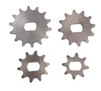 POENVFPO Piñón de Cadena de Motor de 4 Piezas, Material de Hierro, Diseño de Orificio en H 14T 12T 10T 8T, con Diámetro Interior de 10 Mm, para Mini Moto de Cross de 47 Cc, 49 Cc, Scooter