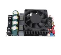 POENVFPO Placa Amplificadora de Potencia Digital, Chip TPA3255, Puente Estéreo 300Wx2 Mono 2-8Ω 600W, 18-50VDC con Control de Temperatura Refrigeración por Aire para Sistemas de Domésticos, Ideal