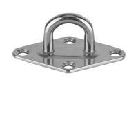 POENVFPO Placa de Ojo con Almohadilla de Diamante para Barcos Marinos de Acero Inoxidable 304 de Alta Resistencia, Herrajes de Cubierta Resistentes a la Corrosión, con Cara Altamente Pulida (Zeus