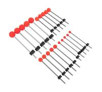 POENVFPO Poses de Pesca Bola de Primavera Bola Roja de Primavera Consejo 20 Piezas Diseño Compacto Acero Inoxidable Eva Alta Resistencia para los Ríos de Pesca de Hielo Reservas Estanques