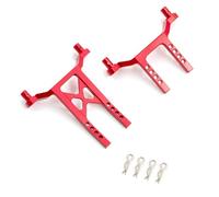 POENVFPO Postes de Montaje de Carrocería para 1/18 TRAX4 Piezas de Mejora Delanteras y Traseras de Aluminio Mayor Durabilidad Fácil Instalación para LaTrax Teton Desert Prerunner (Rojo)