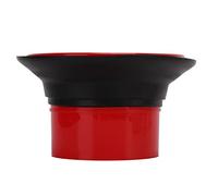 POENVFPO Potenciador de Bombo, Accesorios de Refuerzo de Patada de Goma ABS para una Potente Frecuencia Baja, con Pegatina Protectora de Apertura (rojo)