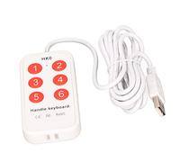 POENVFPO Punte de Llave Programable, Adaptable, 6 Keys, Unidad de Control USB para Escanear en el Hospital, Industria, Logística, Material ABS