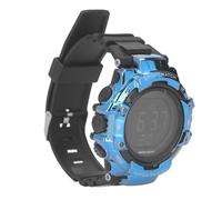 POENVFPO Reloj Digital para Hombre, Reloj de Pulsera Deportivo Militar Resistente Al Agua de 5 Bar con Pantalla LED Grande, Resistente a los Golpes para Correr, Nadar, Actividades Al Aire (Blue)