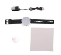 POENVFPO Reloj Inteligente con Navegación GPS, Beidou, Monitor de Ritmo Cardíaco, Rastreador de Ejercicios, para Hombres Mujeres Senderismo, Deportes Al Aire (Plata + Negro)