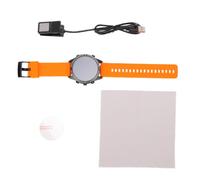 POENVFPO Reloj Inteligente con Navegación GPS, Beidou, Monitor de Ritmo Cardíaco, Rastreador de Ejercicios, para Hombres Mujeres Senderismo, Deportes Al Aire (Negro+Naranja)