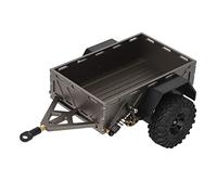 POENVFPO Remolque de Enganche de Coche RC 1/18, Aleacin de Aluminio, Neumtico de Goma, Resistente Al Xido, con Estilo Altamente Simulado, para Orugas RC 1/18 (Titanio Profundo