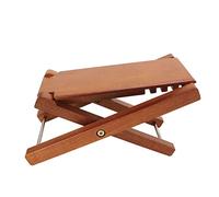 POENVFPO Reposapiés para Guitarra, Taburete Plegable de Madera Resistente con 4 Alturas Ajustables para Guitarrista, con Estilo Elegante para Interpretación y Práctica (madera de fresno)