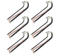 POENVFPO Riel de Bolsillo para Mesa de Billar de 6 Uds, Carril de Caída de Bolas de Billar de Latón Bronce y Red, para Reemplazo de Mesa de de Estilo Americano