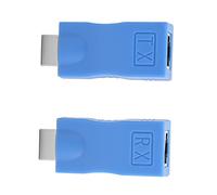 POENVFPO RJ45 Masculino con Interfaz HD Multimedia Interface Adaptador Femenino Que Emite Receptor con Resolución de 1080p, Distancia de Transmisión de 30 M, Pequeña y Portátil, Tasa de 2.5 Gbit /