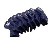 POENVFPO Set de Cubiertas de Cabeza de Hierro del Club, Soft PU 48, 50, 52, 54, 56, 58, 60, 62 Grados, para Hombres y Mujeres (Azul Oscuro)