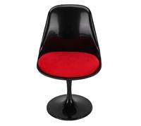 POENVFPO Silla Giratoria para Casa de Muñecas, Silla Giratoria en Miniatura a Escala 1/6 con Superficie Pulida, Base de Pie Redonda, Diseño sin Brazos para Casa de Muñecas, Dormitorio, Sala de