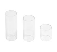 POENVFPO Slide de Guitarra de Vidrio de 3 Piezas, para Guitarras Eléctricas y Acústicas, Tobogán de Nudillo de los Dedos, Multisizamiento