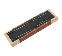 POENVFPO Sonda de Madera con Dientes Orff, Instrumento Musical de Madera Maciza para Niños, Ayuda a Desarrollar el Ritmo y la Conciencia Musical, con Bordes Pulidos a Mano, para Padres o (Color Rojo