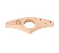 POENVFPO Soporte para Página de Libro para Pulgar, Abridor de Libros, Marcador de Dedo de Madera de Pino para Amantes de la Lectura con Acabado Liso (Estrella)