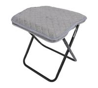 POENVFPO Taburete plegable, asiento de tela Oxford con estructura de acero, compacto y portátil, con diseño antidesgarros y resistente al agua, para viajes de pesca y camping