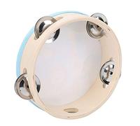 POENVFPO Tambor de Mano para Niños, Instrumento Educativo Musical con Marco de Madera y Platillos de Acero Inoxidable, para el Aprendizaje Musical en el Aula Preescolar y en la Escuela en (jirafa