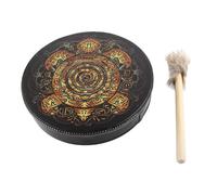 POENVFPO Tambor de Tortuga Chamán Tótem, Herramienta de Terapia de Sonido Hecha a Mano con Cuero Duradero, Ideal para Músicos y Prácticas Chamánicas en Entornos Interiores y Exteriores