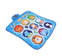 POENVFPO Tapete de Baile Inalámbrico Antideslizante de 9 Teclas, Juguete de Juego de Música con Batería de 40x34 Pulgadas para Niños y Adultos Diversión en Interiores y Exteriores (Blue)