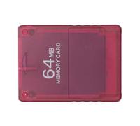 POENVFPO Tarjeta de Memoria del Juego con una Fuerte Compatibilidad para la Consola de Juegos, Almacenar Datos de Copia de Seguridad de Datos, Diseño Compacto (Rojo Transparente)