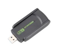 POENVFPO Tarjeta de Red USB de 1800 Mbit/s Soporte de Banda Dual de Dongle Dongle para Ganar 7/10/11, Color Negro