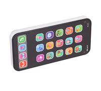 POENVFPO Teléfono Inteligente para Niños, Juguete Educativo con Pantalla Táctil con Historias Musicales, Números y Letras, para el Aprendizaje Temprano y el Desarrollo del Lenguaje (Black)