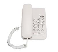 POENVFPO Teléfono Langable KX T3026CID para Hotel, Material ABS Negro (Color Aleatorio) con Manija Destinatario y Línea de Conexión, Tamaño Pequeño para la Mesa o Soporte de Pared (White)