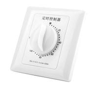 POENVFPO Temporizador de Bomba de Agua de 220V, Interruptor de Cuenta Atrás Mecánico Inteligente, Control para Electrodomésticos, Plástico Duradero (interruptor de temporizador de 120 minutos)