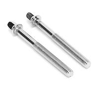 POENVFPO Tornillo de Batería de Acero Inoxidable, Pieza de Repuesto de 70 Mm con Arandela para Caja y Bombo, Acabado de Metal Pulido