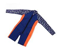 POENVFPO Traje de Buceo para Niños Elástico Que Mantiene el Calor para Niños y Niñas Traje de Baño de Nailon de Goma de Neopreno Púrpura de Manga Larga para (Talla 6)